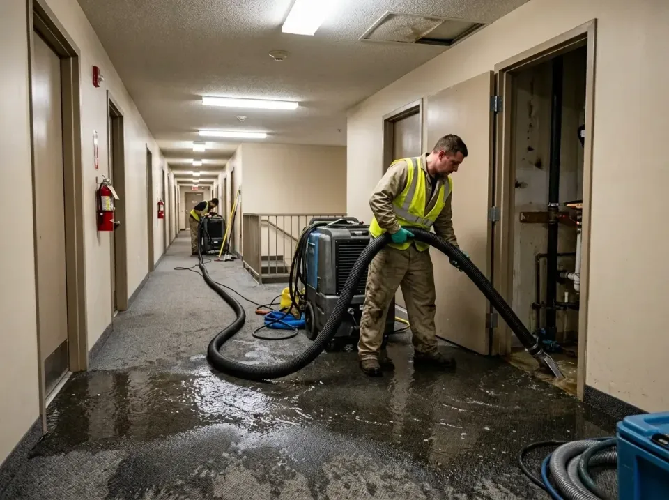 multi-unit-apartment-hallway-f-005 — frequently asked questions, Emergency Burst Pipe Water Extraction & Removal in Niagara…